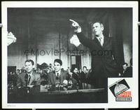 8j026 ADVISE & CONSENT LC '62 Otto Preminger, Henry Fonda defends himself against Burgess Meredith