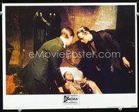 8j048 ANDY WARHOL'S DRACULA LC #8 '74 Paul Morrissey, Udo Kier & man put female into coffin!