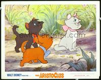 8j061 ARISTOCATS LC '71 Walt Disney feline jazz musical cartoon, great c/u of three kittens!