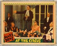 8j068 AT THE CIRCUS LC '39 zany Groucho Marx embarasses Margaret Dumont at elegant dinner!