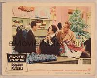 8j071 AUNTIE MAME LC #5 '58 Rosalind Russell with Forrest Tucker shopping in department store!
