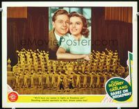 8j072 BABES ON BROADWAY LC '41 Mickey Rooney & Judy Garland above huge blackface production number