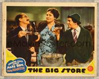 8j081 BIG STORE LC '41 Groucho & Chico Marx toast Margaret Dumont and her money!