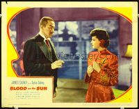 8j088 BLOOD ON THE SUN LC '45 close up of Asian Sylvia Sidney being given orders!