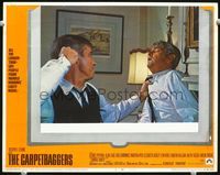 8j122 CARPETBAGGERS LC #8 R68 close up of George Peppard punching Alan Ladd as Nevada Smith!