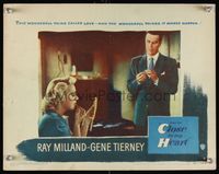 8j132 CLOSE TO MY HEART LC #7 '51 Ray Milland watches pretty Mary Beth Hughes apply her makeup!