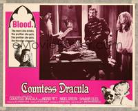 8j143 COUNTESS DRACULA LC #6 '71 two wacky guys in weird outfits with scroungy looking lady!