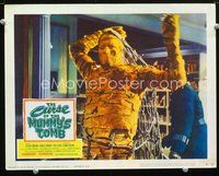 8j154 CURSE OF THE MUMMY'S TOMB LC '64 great close up of monster ripping off fishing net!
