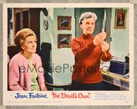 8j193 DEVIL'S OWN LC #7 '66 Joan Fontaine watches woman holding up scary looking knife!