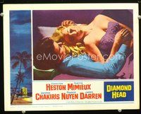 8j195 DIAMOND HEAD LC '62 c/u of George Chakiris holding sexy Yvette Mimieux in low-cut dress!