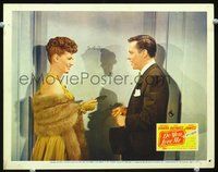 8j205 DO YOU LOVE ME LC '46 pretty Maureen O'Hara offers Dick Haymes her hotel key!