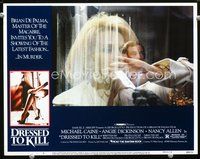 8j224 DRESSED TO KILL LC #3 '80 montage of Angie Dickinson & murderous Michael Caine!