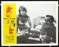 8j234 EASY LIFE LC '62 Vittorio Gassman sits by sexy Catherine Spaak in bikini!
