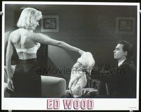 8j236 ED WOOD LC '94 classic image of Johnny Depp's girlfrined giving him angora sweater!