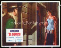 8j240 EL DORADO LC #7 '66 John Wayne stares at sexy Charlene Holt wearing lingerie in doorway!