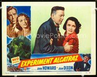 8j247 EXPERIMENT ALCATRAZ LC #5 '51 close up of John Howard holding unhappy Joan Dixon!