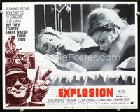 8j249 EXPLOSION LC #6 '70 close up of sleeping Don Stroud with sexy girl in bed!