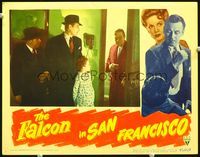 8j254 FALCON IN SAN FRANCISCO LC '45 detective Tom Conway protects child from man with gun!