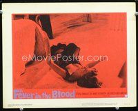 8j268 FEVER IN THE BLOOD LC #1 '61 sexy Angie Dickinson in neglege sprawled on floor!