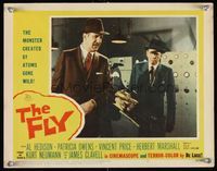 8j280 FLY LC #7 '58 Vincent Price & Herbert Marshall try to make alternate explanation!