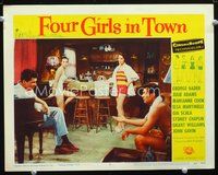 8j010 4 GIRLS IN TOWN LC #6 '56 George Nader, Marianne Cook & Elsa Martinelli in swimsuits!