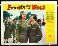8j293 FRANCIS JOINS THE WACS LC #4 '54 Donald O'Connor stares at taller sexy Julia Adams!