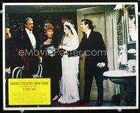 8j307 FUNNY GIRL LC #2 R72 bride Barbra Streisand with Walter Pidgeon as Flo Ziegfeld!
