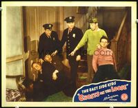 8j314 GHOSTS ON THE LOOSE LC '43 Huntz Hall & Leo Gorcey watch the police catch the crooks!