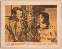 8j316 GIANT LC #8 R63 Elizabeth Taylor & Rock Hudson look at each other with love in their eyes!