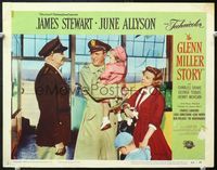 8j322 GLENN MILLER STORY LC #2 '54 James Stewart & June Allyson with their two small children!