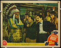 8j323 GO WEST LC '40 Groucho Marx watches Chico make lame joke to Native American Indian chief!