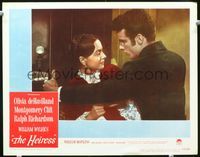 8j349 HEIRESS LC #3 '49 William Wyler, best close up of Olivia de Havilland & Montgomery Clift!
