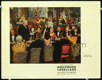 8j363 HOLLYWOOD CAVALCADE photolobby '39 Alice Faye, Buster Keaton & many others at dinner!