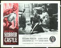8j368 HORROR CASTLE LC #6 '64 sexy girl comforts Rossana Podesta with bloody nose!