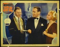 8j409 IT'S IN THE AIR LC '35 Jack Benny in tux with Una Merkel & smiling man!