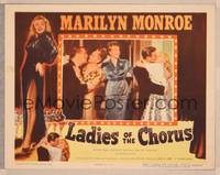 8j435 LADIES OF THE CHORUS LC R52 sexy Marilyn Monroe top billed & kissing a guy!