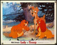 8j436 LADY & THE TRAMP LC R62 Walt Disney cartoon classic, muzzled Lady, Tramp & beaver!