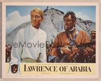 8j452 LAWRENCE OF ARABIA LC '62 David Lean classic, close up of Peter O'Toole & Anthony Quinn!