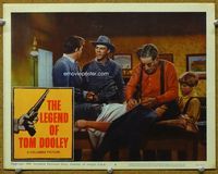 8j455 LEGEND OF TOM DOOLEY LC #6 '59 Michael Landon holding gun as doctor helps wounded man!