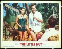 8j465 LITTLE HUT LC #4 '57 barely-dressed tropical Ava Gardner is wanted by Niven & Granger!