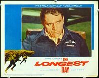 8j472 LONGEST DAY LC #2 '62 super close up of Richard Burton with intense look on his face!