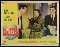 8j477 LOST WEEKEND LC #8 '45 alcoholic Ray Milland with Jane Wyman , directed by Billy Wilder!