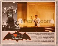 8j479 LOVE AT FIRST BITE LC #3 '79 close up of Richard Benjamin holding lit match over coffin!