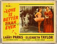 8j481 LOVE IS BETTER THAN EVER LC #3 '52 full-length image of ballerina Elizabeth Taylor!