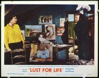 8j488 LUST FOR LIFE LC #8 '56 Kirk Douglas as artist Vincent Van Gogh destroying things!