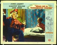 8j503 MAN OF A THOUSAND FACES LC #8 '57 James Cagney as Lon Chaney Sr dressed as old lady for son!