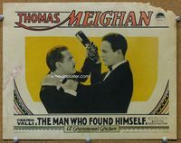 8j506 MAN WHO FOUND HIMSELF LC '25 great close up of Thomas Meighan fighting with Frank Morgan!
