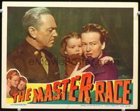 8j516 MASTER RACE LC '44 worried Osa Massen holds little girl by Army officer!