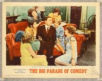 8j518 MGM'S BIG PARADE OF COMEDY LC #3 '64 Buster Keaton with pretty girls from Seven Chances!