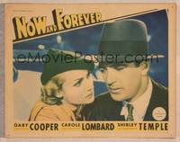 8j580 NOW & FOREVER LC '34 great close up of Gary Cooper & pretty Carole Lombardin cool hat!